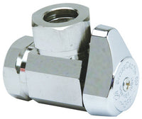 Chrome Angle Stop Valve, 1/2 x 7/16-In.
