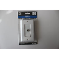 Black Point Products White Plastic Video Wall Jack 1 pk