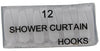 J & M Home Fashions White Plastic Shower Curtain Rings 12 pk