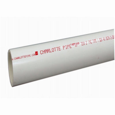 Charlotte Pipe Schedule 40 PVC Solid Pipe 1 in. D X 2 ft. L Plain End 450 psi