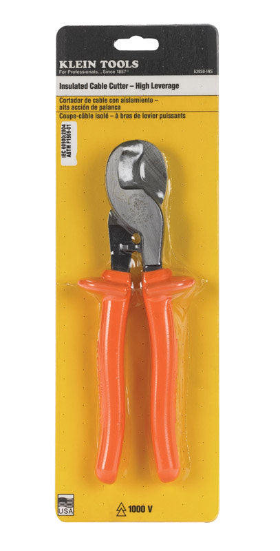 Klein Tools 9-5/8 in. L Orange Cable Cutter 24 Ga.