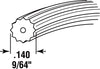 Screen Spline, Black Vinyl, 9/64-In., 1920-Ft.