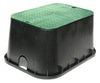 NDS 19 in. W X 12-1/4 in. H Rectangular Valve Box with Overlapping Cover Black/Green