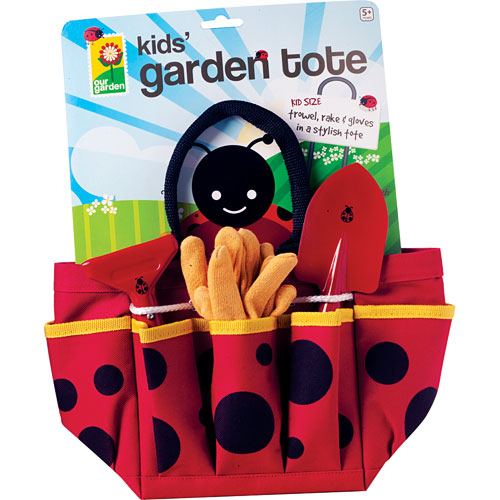 Toysmith 22885 Ladybug Garden Tote With Tools