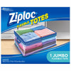 Ziploc Flexible 7.5 in. H x 6 in. W x 1.8 in. D Storage Tote (Pack of 3)
