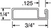 Prime-Line White Aluminum 3/4 in. W x 94 in. L Screen Frame 1 pk (Pack of 20)