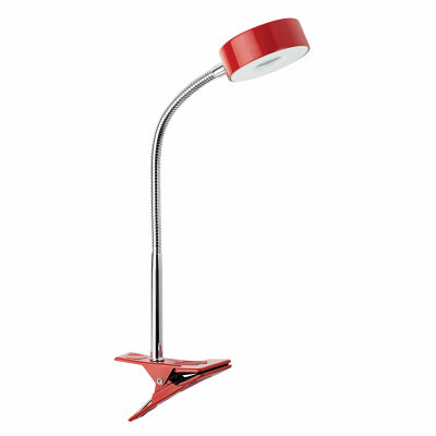 LED Clip Lamp, Red, 5-Watt