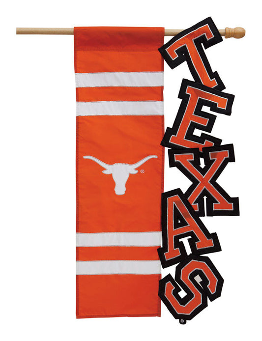 Evergreen University of Texas Garden Flag 18 in.   H X 12-1/2 in.   W