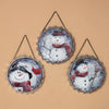Gerson Bottle Cap Snowman Christmas Ornament Multicolored Metal 1 each (Pack of 6)