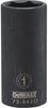 SAE Deep Impact Socket, 6-Point, Black Oxide, 1/2-In. Drive, 1-In.