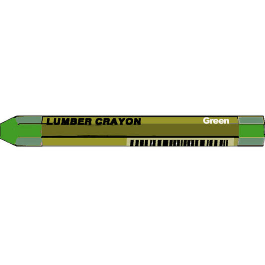 Dixon 4.5 in.   L Lumber Crayon Green 12 pc (Pack of 12)