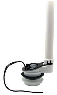 Plastic Flush Valve, 3-In. Rubber Flapper