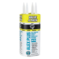 DAP Alex Plus White Acrylic Latex All Purpose Caulk 10.1 oz. (Pack of 6)