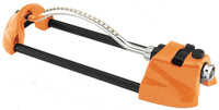 Dramm 10-15002 18" Orange Premium Metal Oscillating Sprinkler with Brassl Nozzle Jets