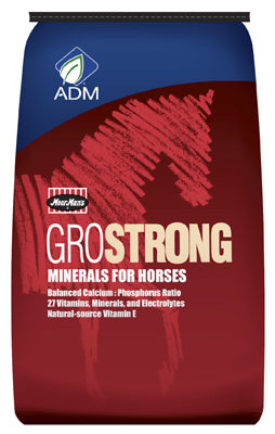 Minerales para caballos GroStrong, granulados, 25 libras.
