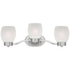 Westinghouse 3-Light Brushed Nickel White Wall Sconce