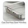 15 in Prima Stainless Steel Roasting Pan - Includes Basting Grill