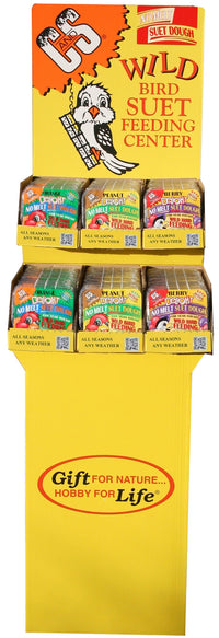 C&S PP78 11.75 Oz No Melt Wild Bird Suet Feeding Center 72 Piece Display