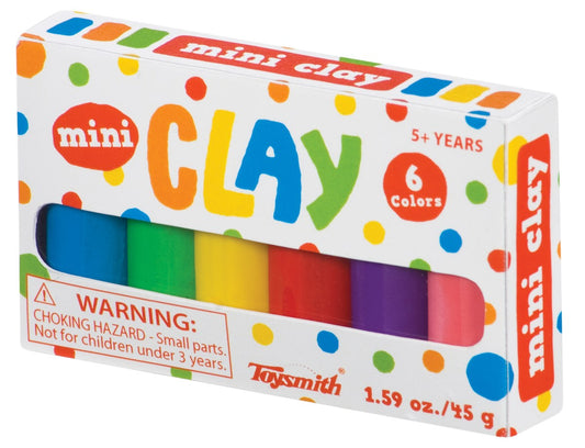 Toysmith 02401 1.5 Oz Mini Clay Set 6 Vibrant Colors