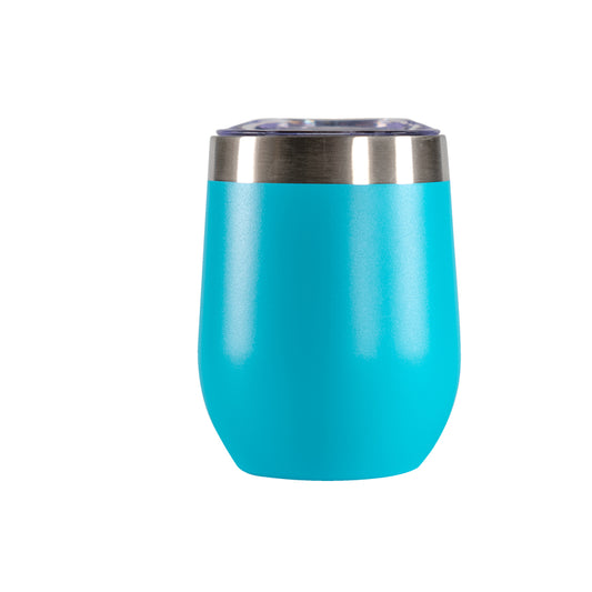 Nice Wpf-519534 12 Oz Blue Vacuum-Insulated Stainless-Steel Wine Tumbler