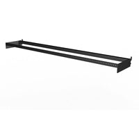 Ebsco 2-3/8 in. H x 8 in. W x 48 in. L Black Power Bar With Holes Display Metal