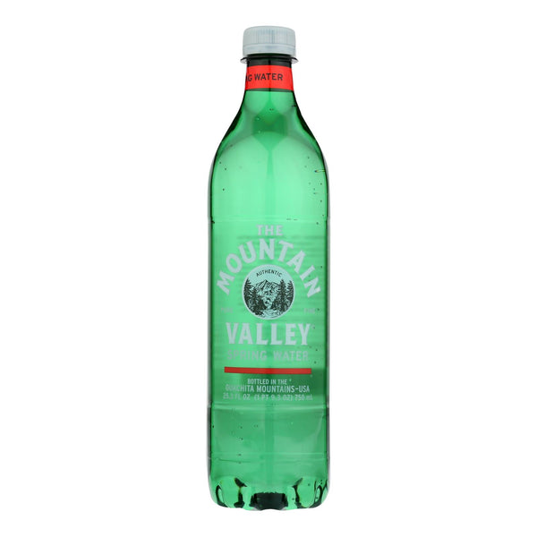 Mountain Valley Spring - Manantial de agua de plástico - Caja de 12 - 750 ml (paquete de 12)