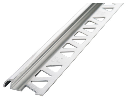 Bullnose Alum 3/8x8 Brt