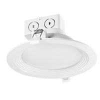 Globe Electric White 6 in. W Plastic LED Recessed Light 60 watts