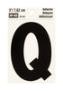 Hy-Ko 3 in. Reflective Black Vinyl Letter Q Self-Adhesive 1 pc. (Pack of 10)