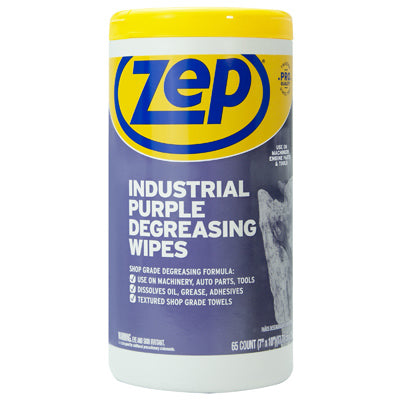 Industrial Purple Degreasing Wipes, 65-Ct.