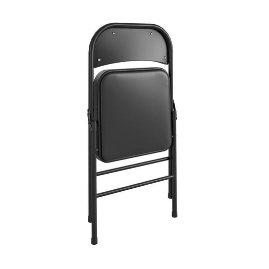 Cosco Black Vinyl Folding Chair 1 pk