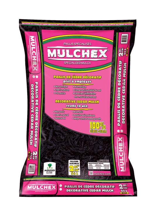 MULCHEX  Black  Cedar  Mulch  2 cu. ft.