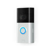 Ring Satin Nickel Metal/Plastic Wireless Video Doorbell