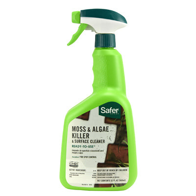 Safer Brand Moss/Algae Killer/Surface Cleaner 32 oz Spray (Pack of 6)