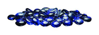 Bond  LavaGlass  Round Cut Indigo Dream  Glass  Fire Bowl Filler