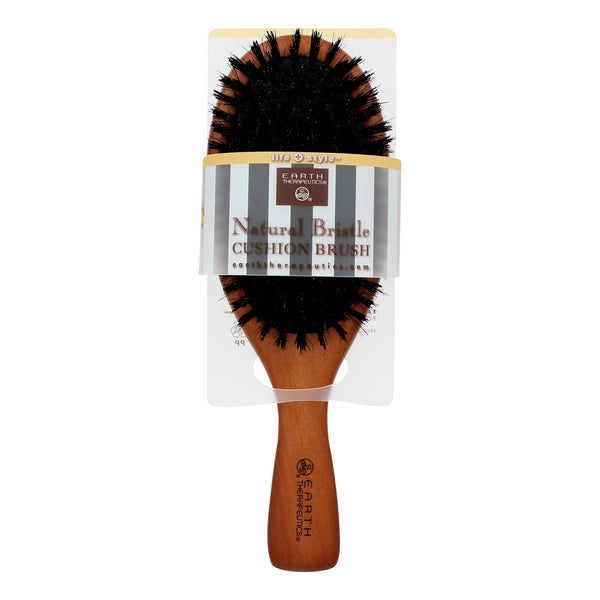 Earth Therapeutics Natural Bristle Cushion Brush - 1 Brush