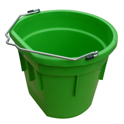 Utility Bucket, Flat Sided, Lime Green Resin, 20-Qts.