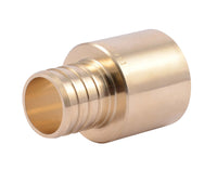 Adaptador de latón PEX SharkBite de 1 pulg. de diámetro y 1 pulg. de engarce