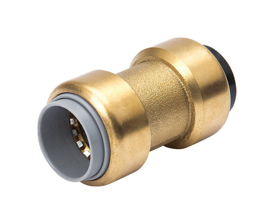 Mueller ProLine Push to Connect 3/4 in.   Push  T X 3/4 in.   D PB  Brass Coupling