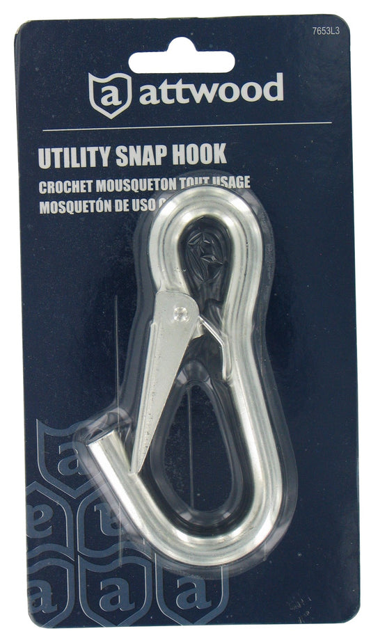 Attwood 7653L3 4" Steel Utility Snap Hook