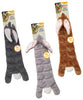 Dog Toy, Squeaker Rabbit, Assorted, 20-In.