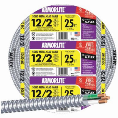 ACT Armored Conduit Cable, 12/2, 25-Ft.
