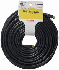 100-Ft. Black RG6U Coaxial Cable With "F" Connectors