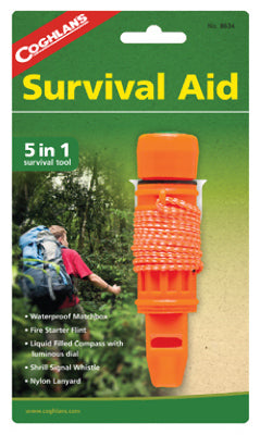 Coghlan's  Orange  Survival Aid  7.750 in. H x 4.500 in. W x 1.125 in. L 1 pk
