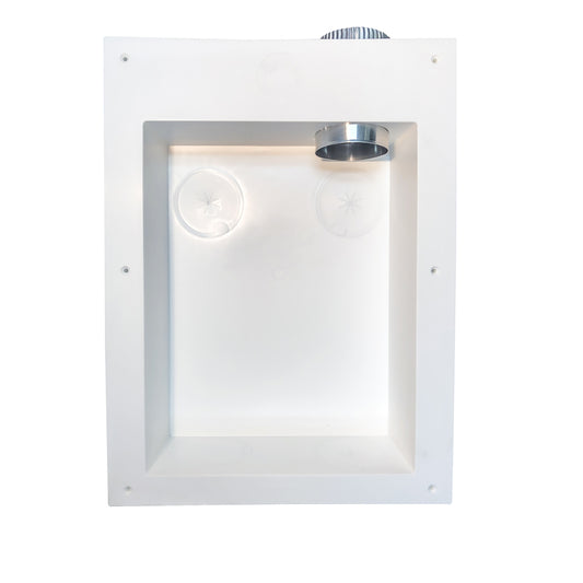 Builder's Best 4 in. D White Plastic Dryer Venting Box