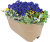 Bloomers Railing Planter with Drainage Holes – 24" – Sand