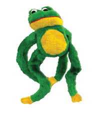 Diggers  Multicolored  Frog  Plush  Dog Toy  Large  1