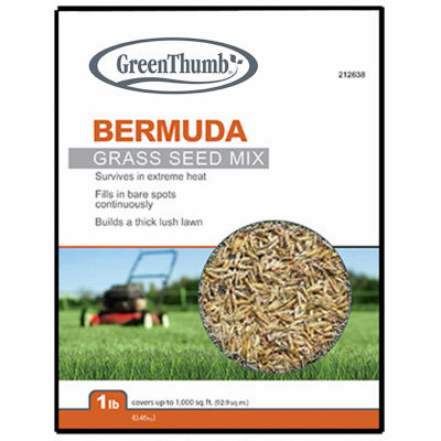 Grass Seed, Unhulled Bermuda, 1-Lb., Covers 225 Sq. Ft.