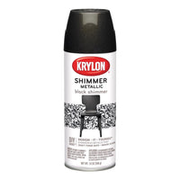 Krylon Black Shimmer Metallic Spray Paint 12 oz (Pack of 6)