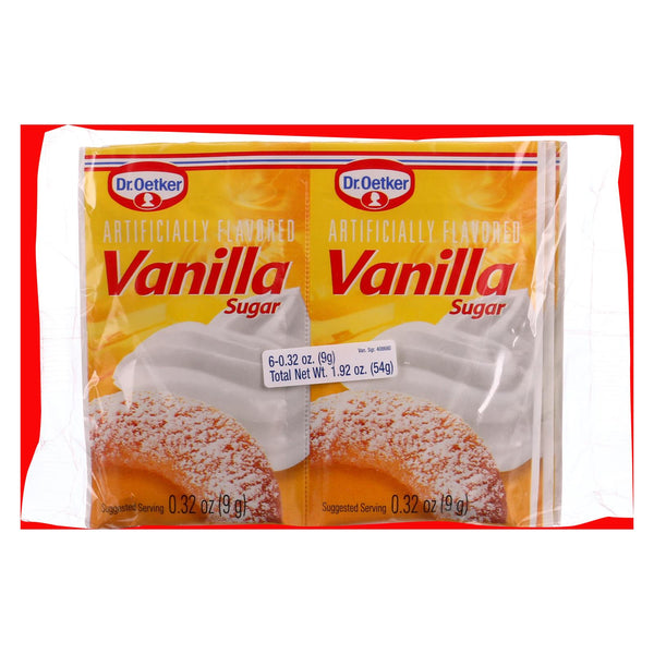 Azúcar de vainilla orgánico Dr. Oetker, sabor artificial, 50 g, caja de 12 (paquete de 12)